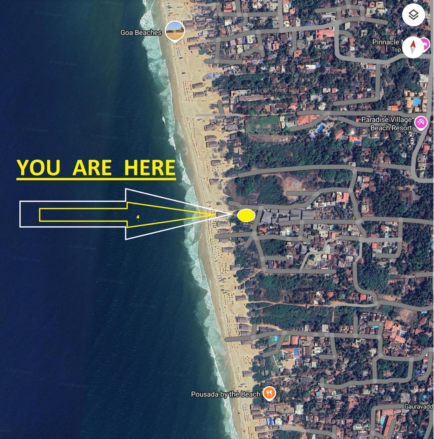 Yash-Deep 100 Meter Calangute Beach Walking Extérieur photo